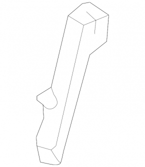 Upper right rear bumper bracket for Porsche Cayenne 958 11-14
