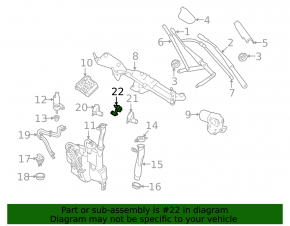Left washer nozzle Mercedes W164 ML X164 GL