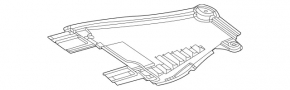 Central underbody protection Mercedes W167 GLE 350 450 20-23