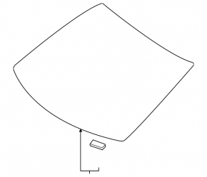 Mercedes H247 GLA 20-26 windshield with rain sensor, sand