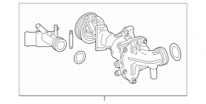 Mercedes A-Class V177 19-22 M260 Water Pump
