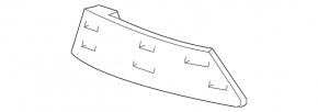 Front bumper grille right Ford Focus mk3 11-14 prerest gloss