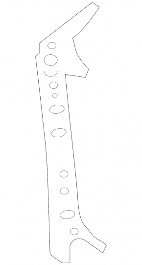 TV bar eyelash left Nissan Altima 19-