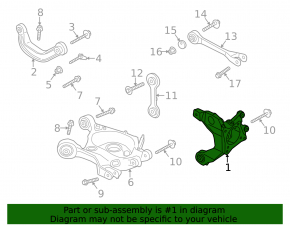Rear left axle shaft Ford Mustang mk6 15-23