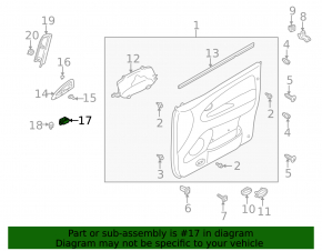 Front right window lift control Mazda6 03-05