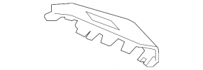 Black rear left window control trim for Mazda 6 18-21