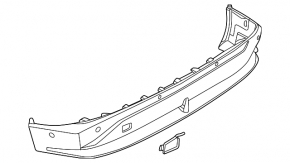 Nissan Ariya 23-25 rear bumper lip for parking sensors and automatic parking without autopilot
