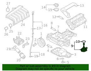 Oil level sensor VW Touareg 11-17 3.6