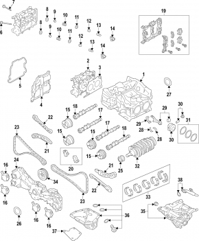 Gear intake camshaft right Subaru XV Crosstrek 18-23 2.0