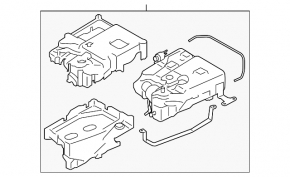 Fuel tank BMW X5 F15 14-18 additional, passive 3.0D