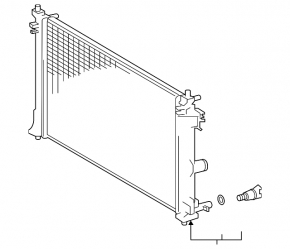 Lexus UX200 19-20 water cooling radiator