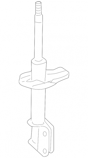 Rusty front left shock absorber for a 2015-2017 Subaru Outback