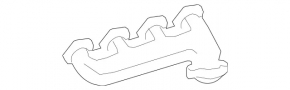 Left exhaust manifold Mercedes X164 GL W164 ML 450 500 550