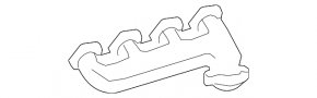 Left exhaust manifold Mercedes X164 GL W164 ML 450 500 550