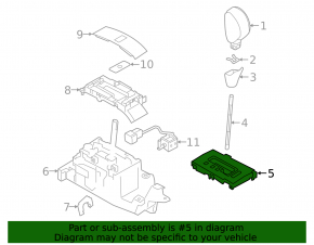Shifter Pad Subaru Legacy 15-17