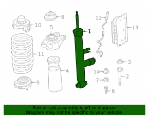 Electric rear shock absorber for BMW Z4 18-25