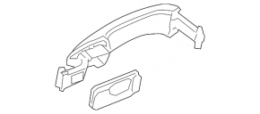 Outer front left door handle VW CC 08-17