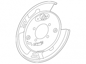 Rear left brake disc cover Toyota Sienna 21-25