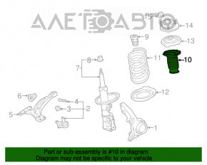 Front shock absorber boot Toyota Highlander 14-16