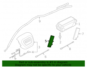 Airbag passenger seat Audi Q7 16-