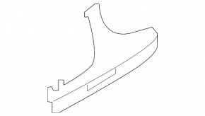 Audi Q7 16-19 driver's left front panel insert, gray, scratched