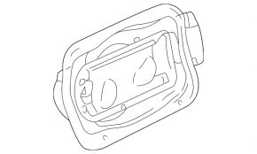 Fuel filler flap housing BMW X1 F48 16-22