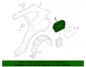 Fuel filler flap housing BMW X1 F48 16-22 broken mount