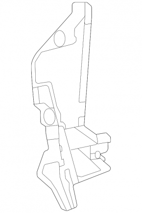 Lower right headlight mount for Lexus LX 22-26