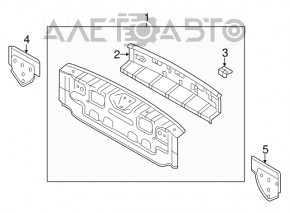 Rear panel Mitsubishi Outlander Sport ASX 10- 2 parts