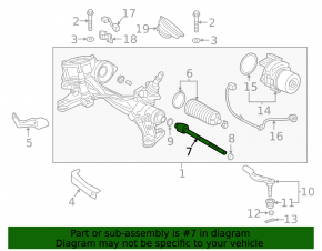 Steering rod left Honda CRV 17-22 CTR