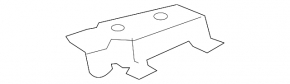 Left rear bumper bracket, outer, Lexus LX570 16-21 rest.