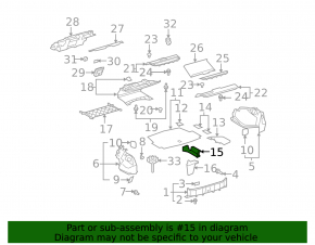 Foam plastic under the tool right Lexus LS460 LS600h 07-08