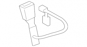 Lexus ES350 07-12 Passenger Seat Belt Latch