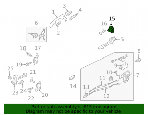 Kia EV6 22-24 Front Right Door Lock Bracket