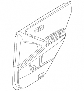 Door trim card rear right Nissan Murano z51 09-14