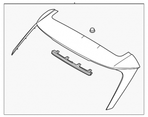 Front bumper lip extension Hyundai Tucson 25-26