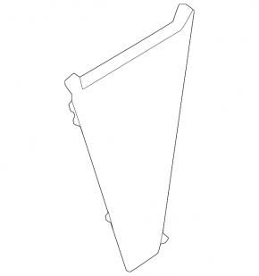 Front panel trim, central right, Audi A3 22-26, black