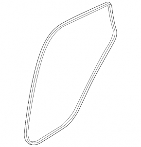 Door seal front left Porsche Macan 15-18