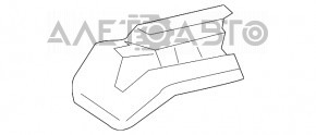 Driver's seat runner trim front left Mercedes CLA 14-19 black, scratch