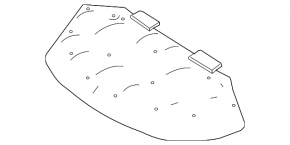 Mercedes W246 B250e 16-17 hood insulation