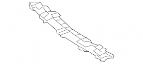 Lower front bumper bracket Mercedes W166 GLE 16-19 AMG pkg