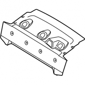 Rear shelf Ford Fiesta 11-19 4d black