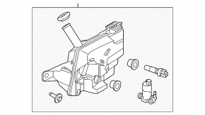 Ford Focus mk3 11-18 5d washer reservoir without neck