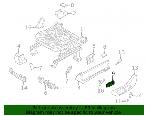 Ford Edge 19-24 Type 1 Passenger Seat Control