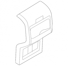 Lincoln Corsair 20-26 center console trim panel, left side