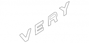 Land Rover Discovery Sport 17-23 black "VERY" tailgate emblem