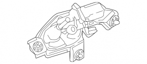 Rear wiper linkage with motor for Mazda CX-9 16-23