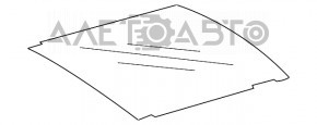 Panoramic glass Mercedes X164 GL W164 ML W251 R beige curtain, rubbed