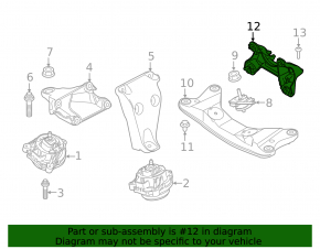 BMW F30 16-18 PHEV Gearbox Bracket
