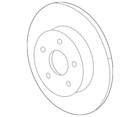 Brake disc rear left Chevrolet Volt 11-15